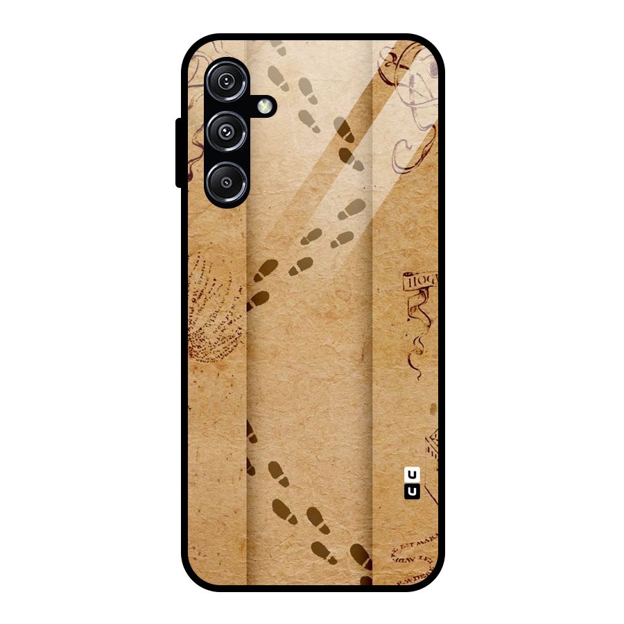 Footsteps Glass Back Case for Galaxy M34 5G