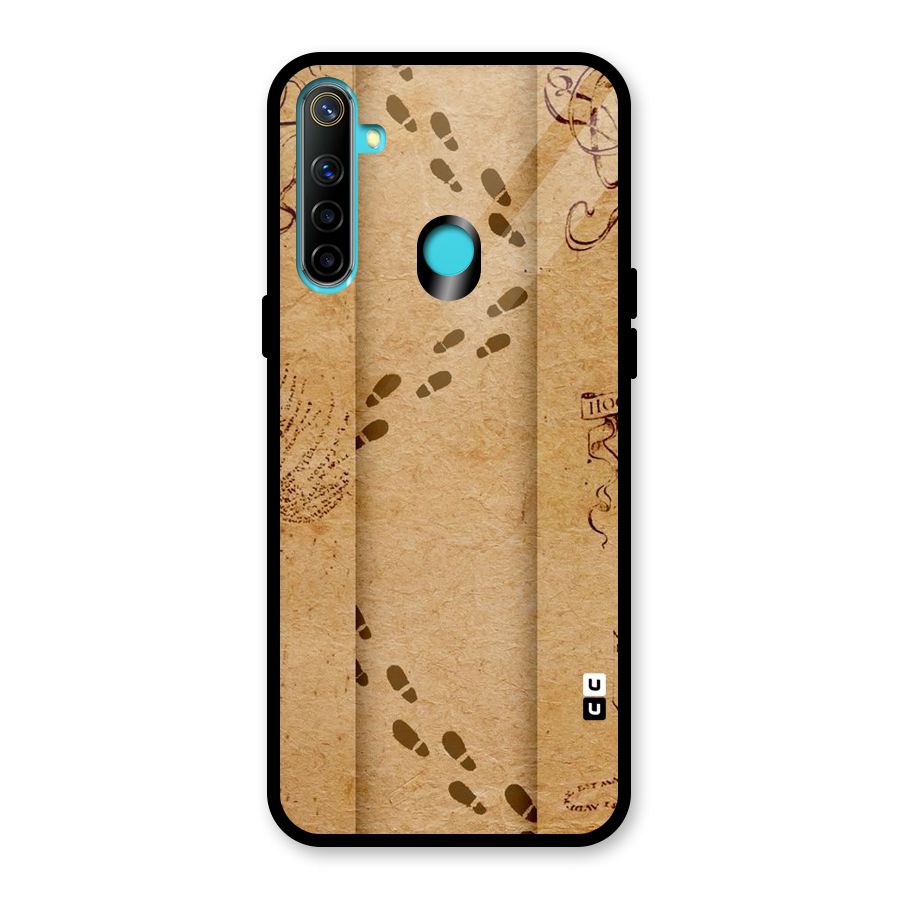 Footsteps Glass Back Case for Realme 5i