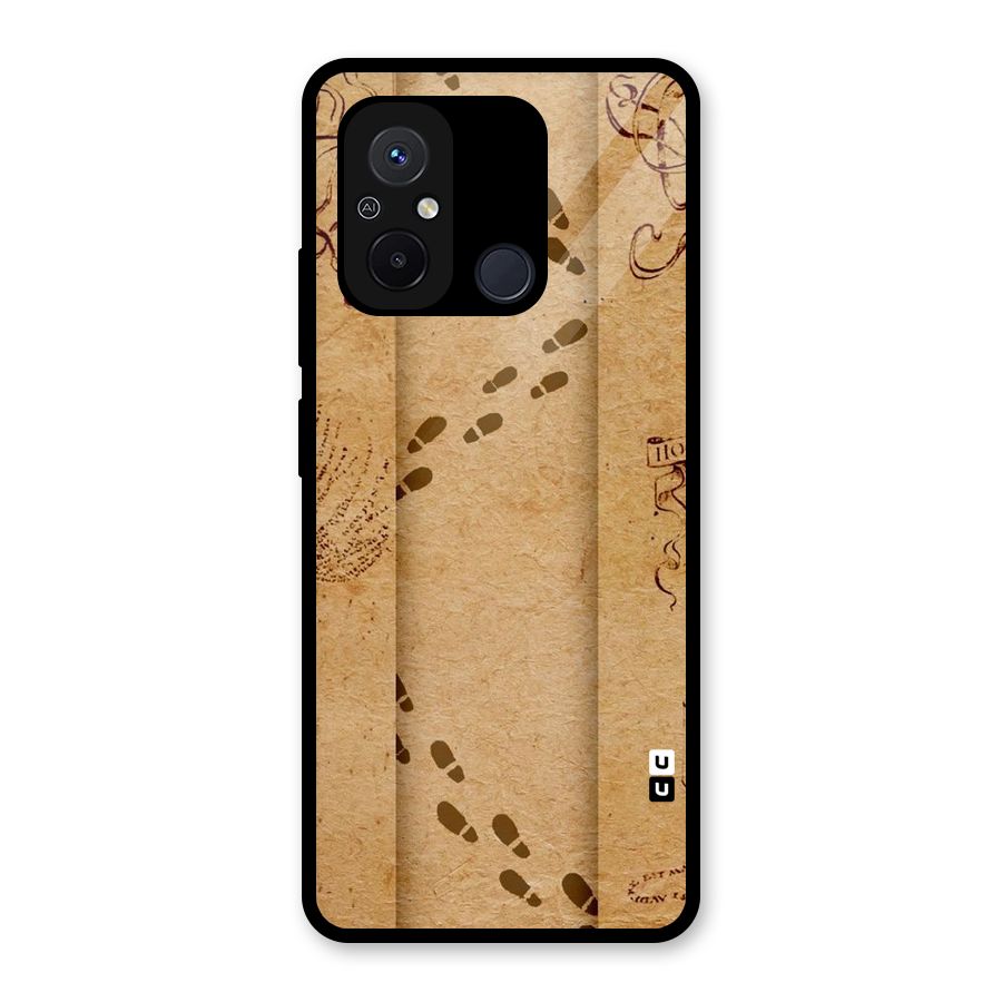 Footsteps Glass Back Case for Redmi 12C