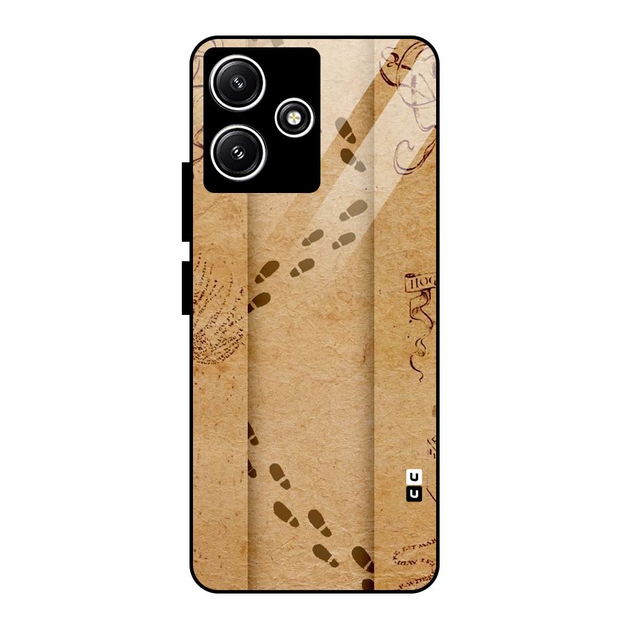 Footsteps Glass Back Case for Redmi 12 5G