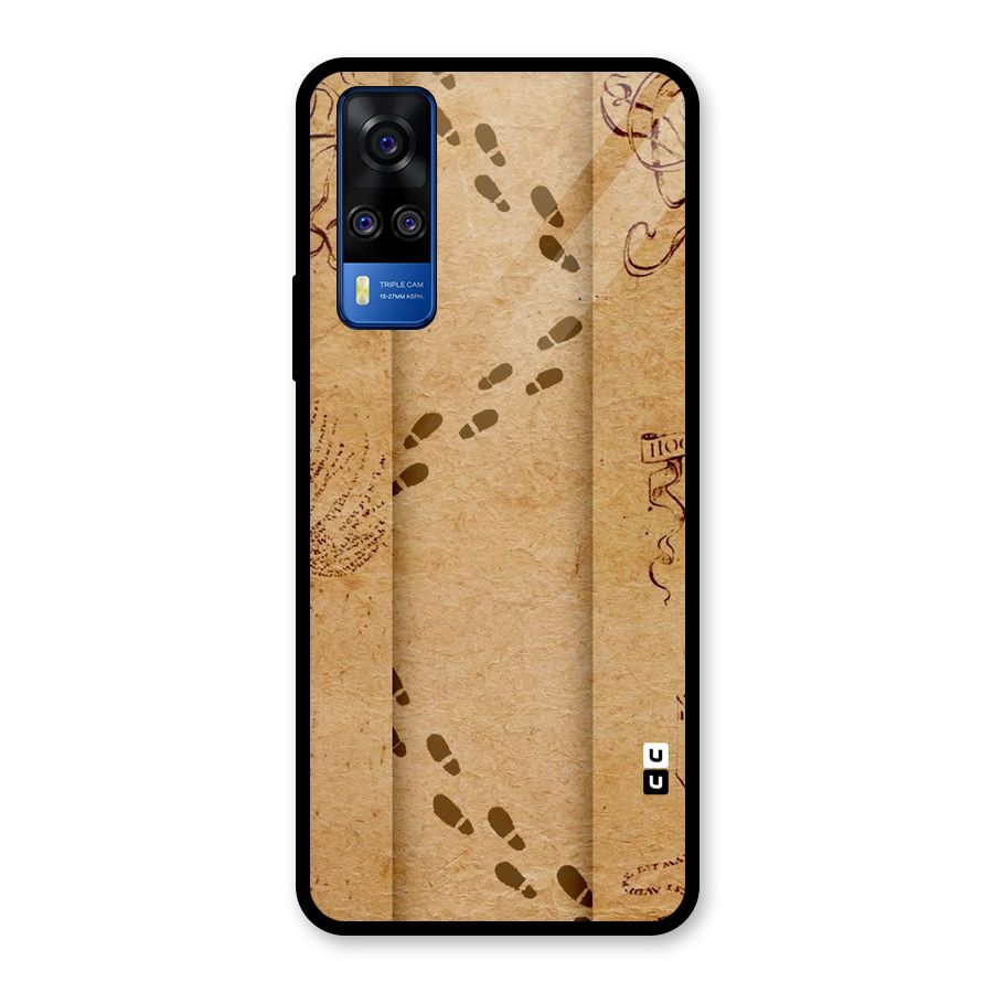 Footsteps Glass Back Case for Vivo Y31