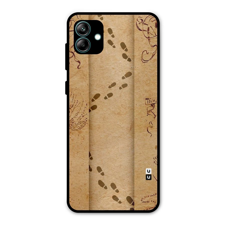 Footsteps Metal Back Case for Galaxy A04