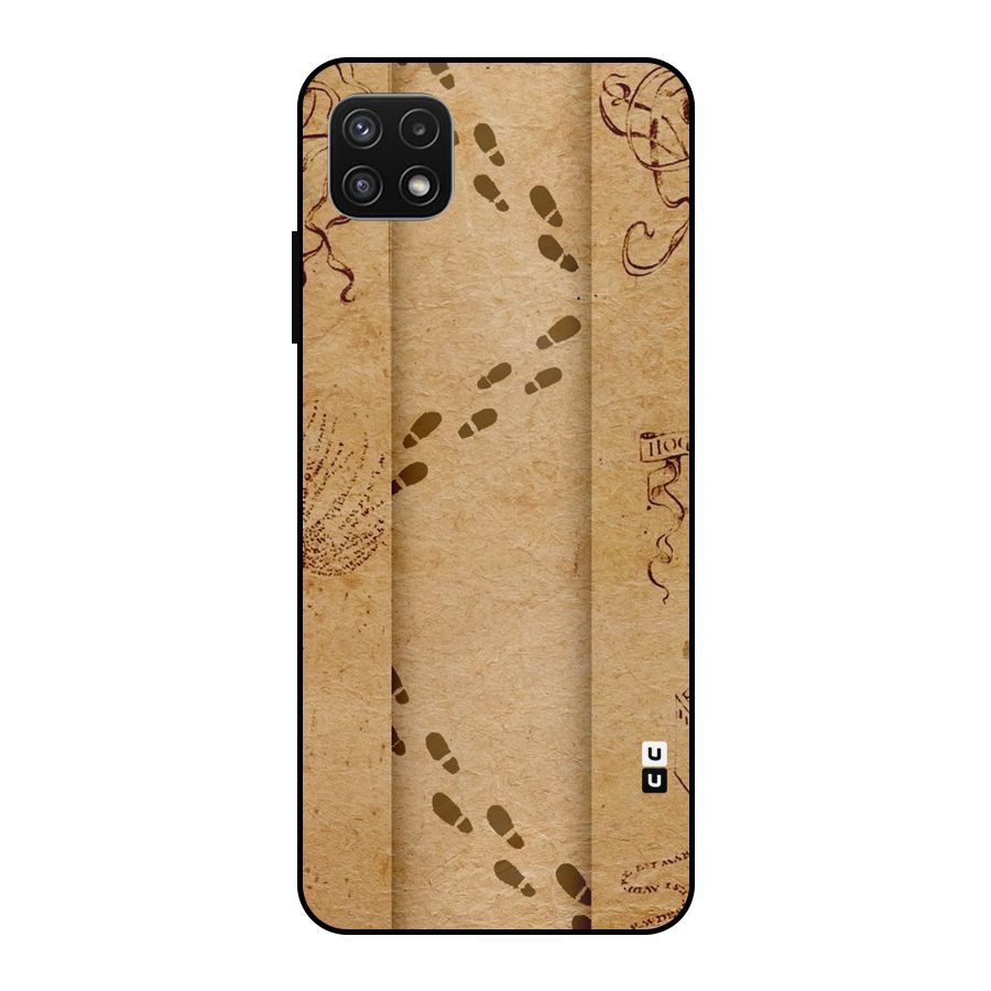 Footsteps Metal Back Case for Galaxy A22 5G