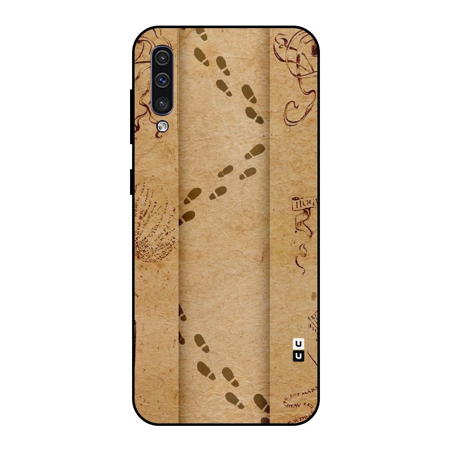 Footsteps Metal Back Case for Galaxy A30s