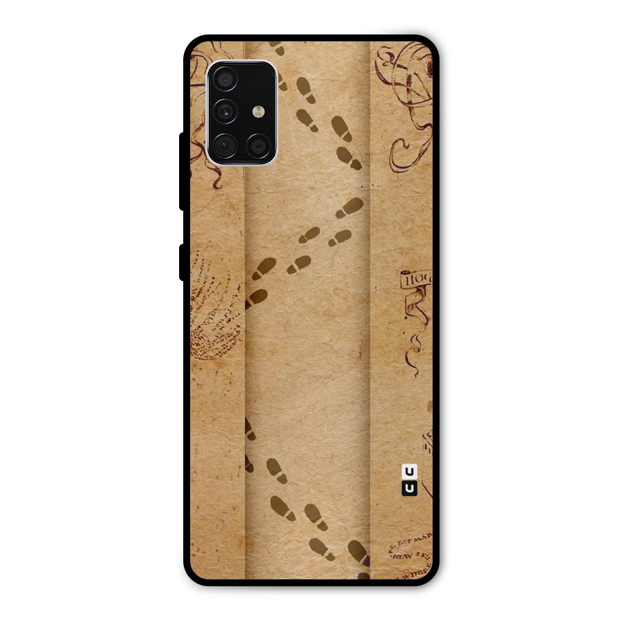 Footsteps Metal Back Case for Galaxy A51