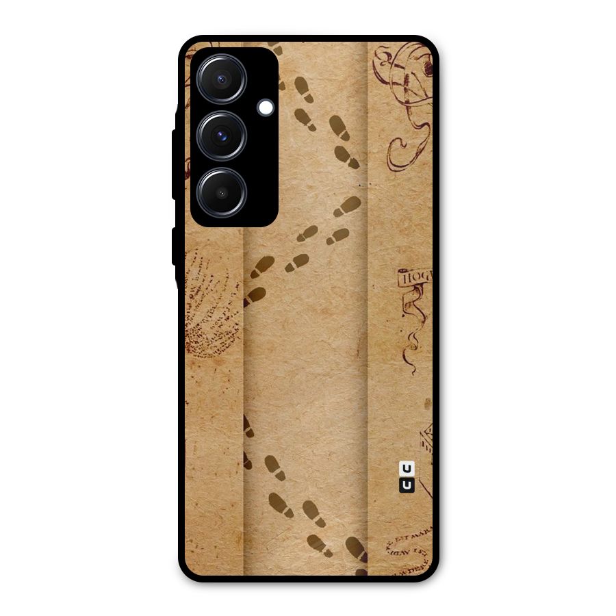 Footsteps Metal Back Case for Galaxy A55