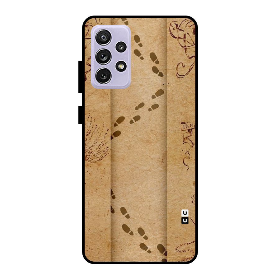 Footsteps Metal Back Case for Galaxy A72