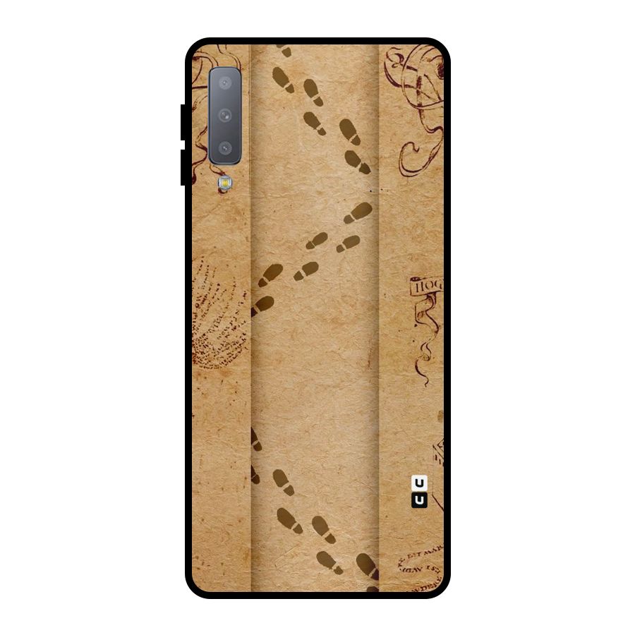 Footsteps Metal Back Case for Galaxy A7 (2018)