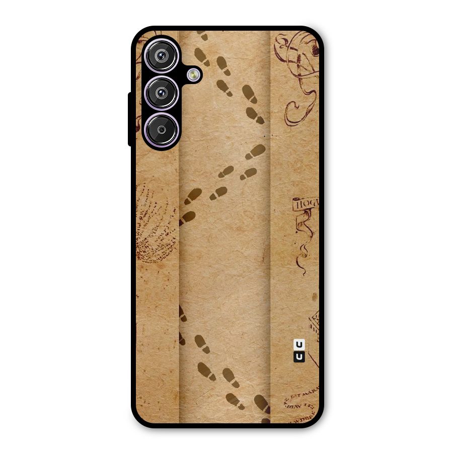 Footsteps Metal Back Case for Galaxy F15