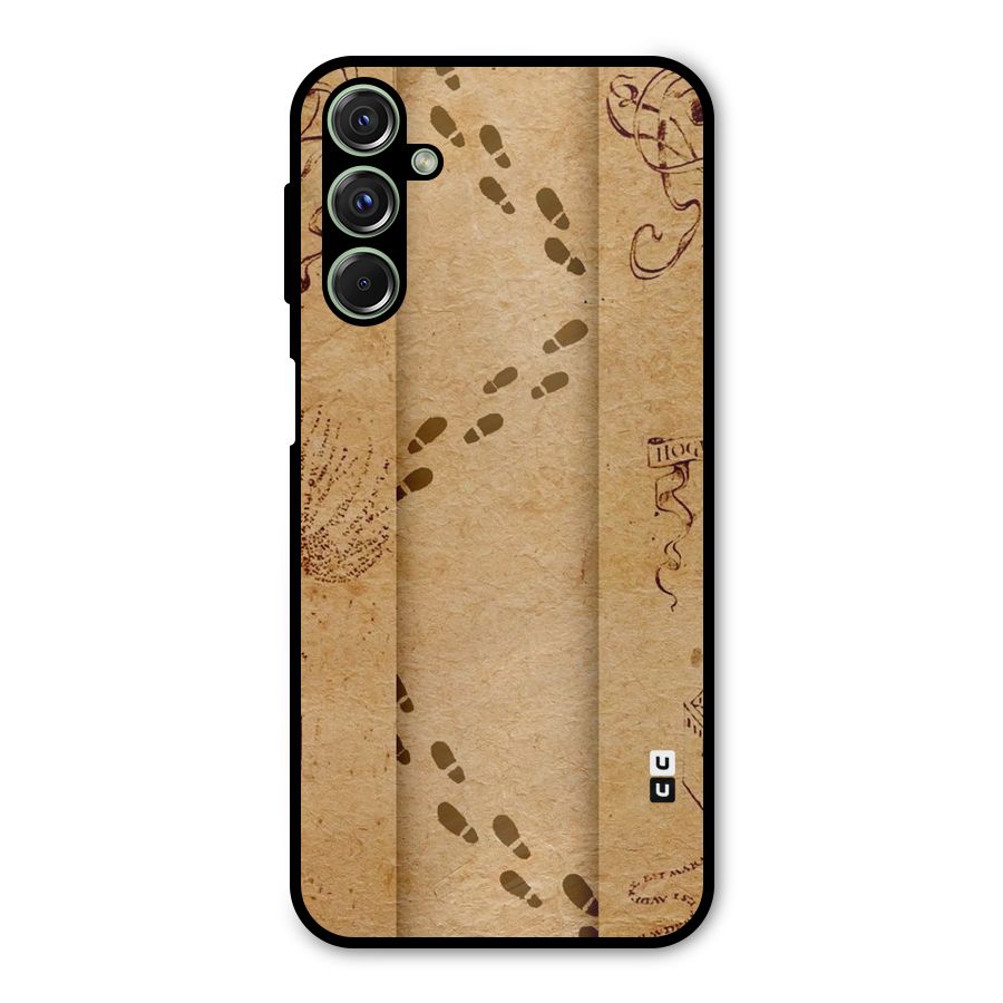 Footsteps Metal Back Case for Galaxy F34