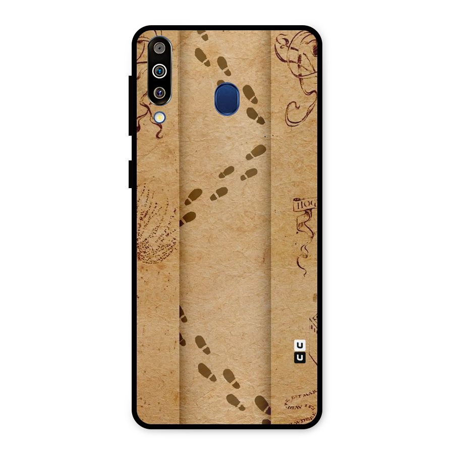 Footsteps Metal Back Case for Galaxy M30