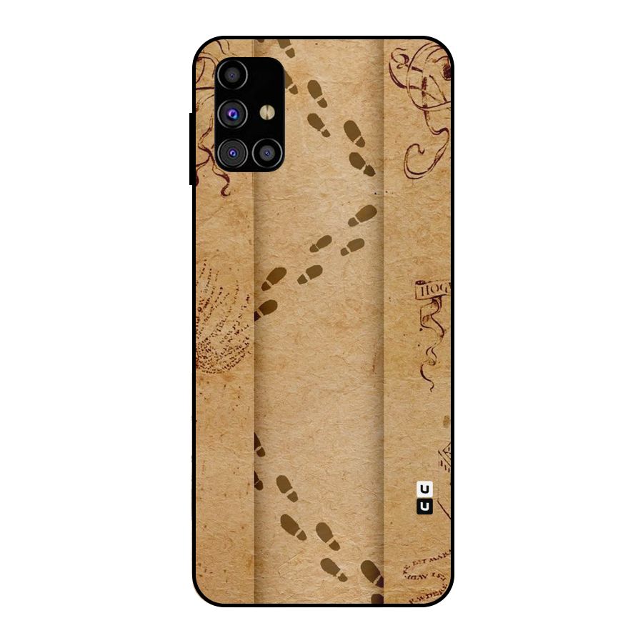 Footsteps Metal Back Case for Galaxy M31s