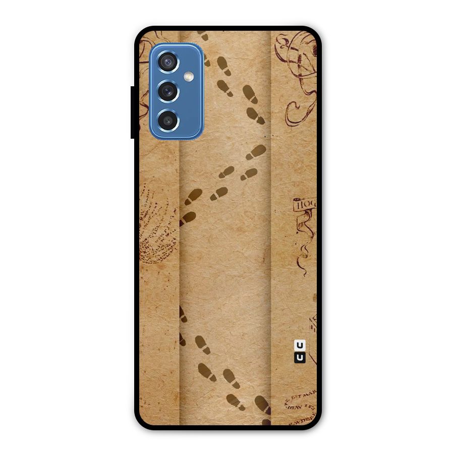 Footsteps Metal Back Case for Galaxy M52 5G