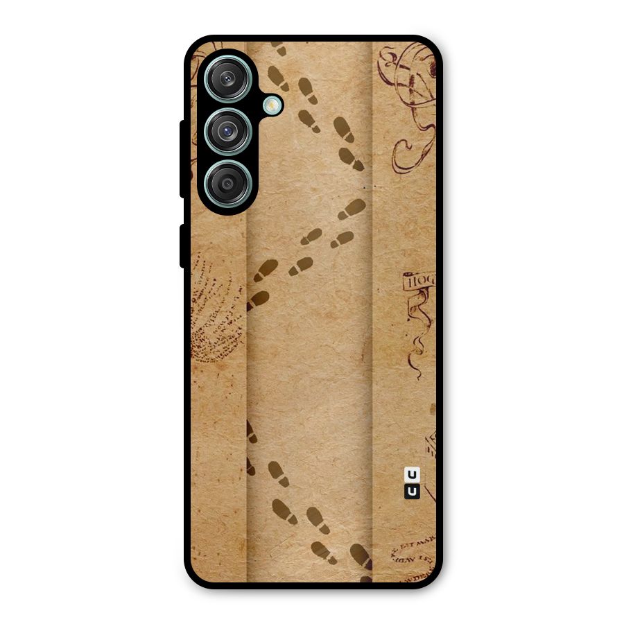 Footsteps Metal Back Case for Galaxy M55 5G