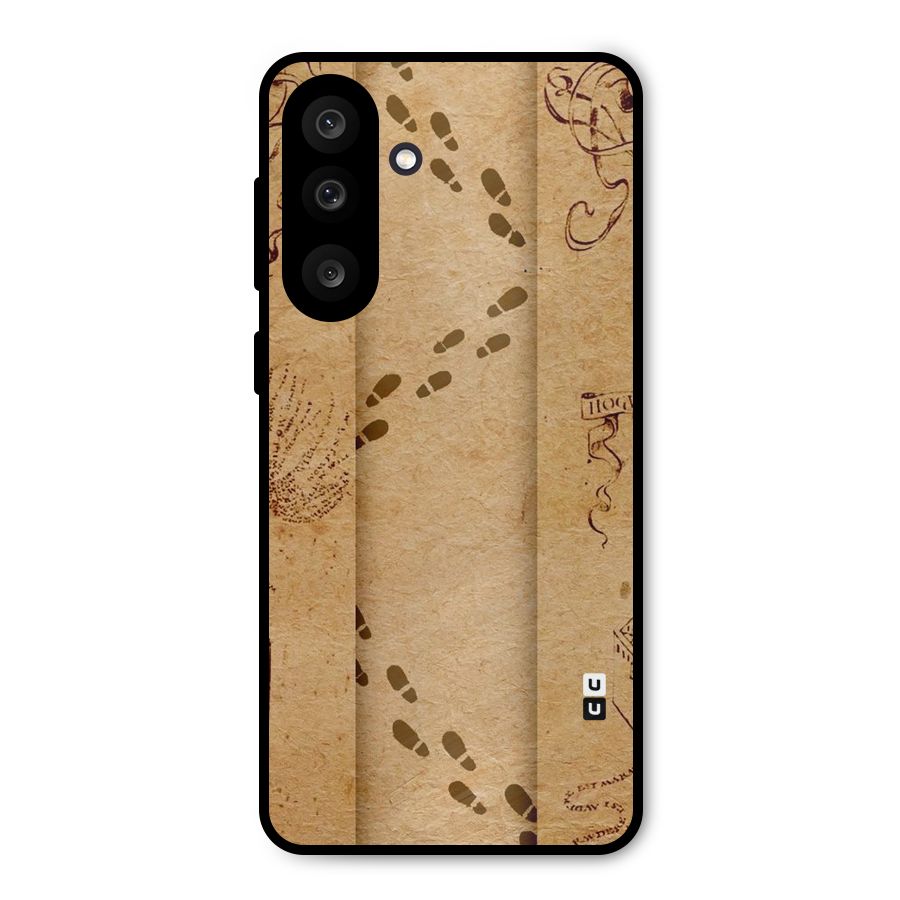 Footsteps Metal Back Case for Galaxy M56