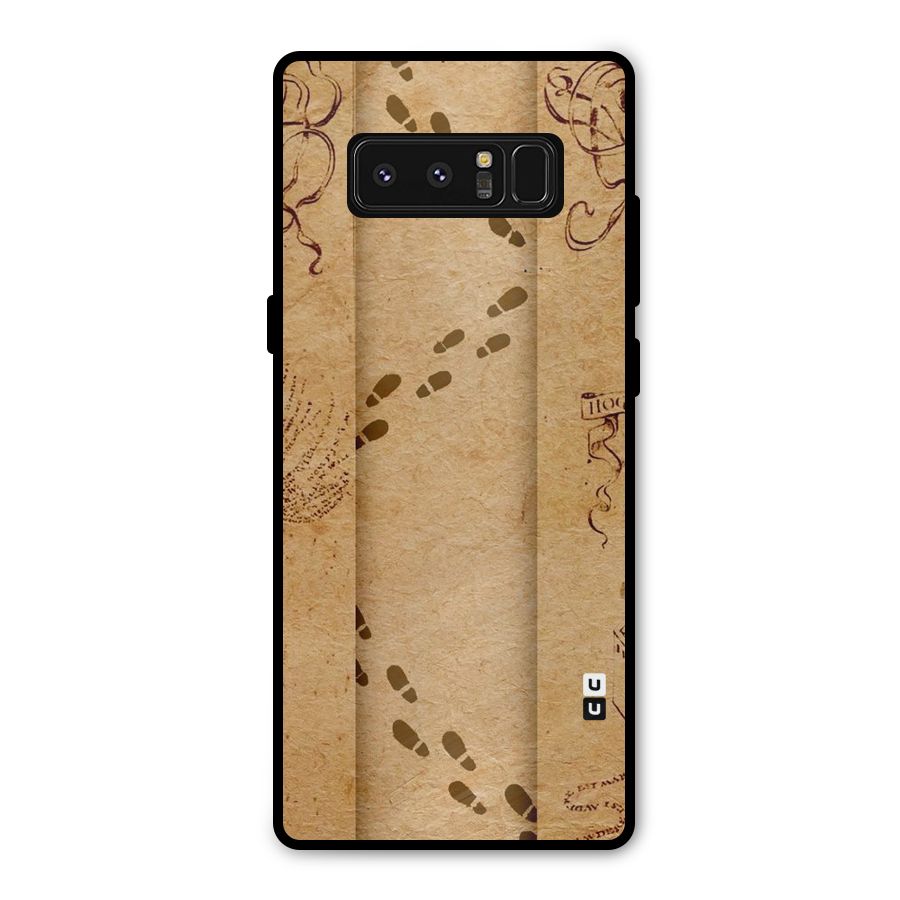 Footsteps Metal Back Case for Galaxy Note 8