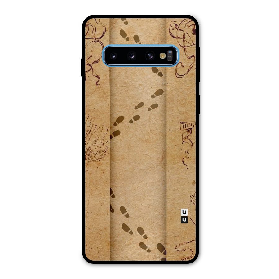 Footsteps Metal Back Case for Galaxy S10
