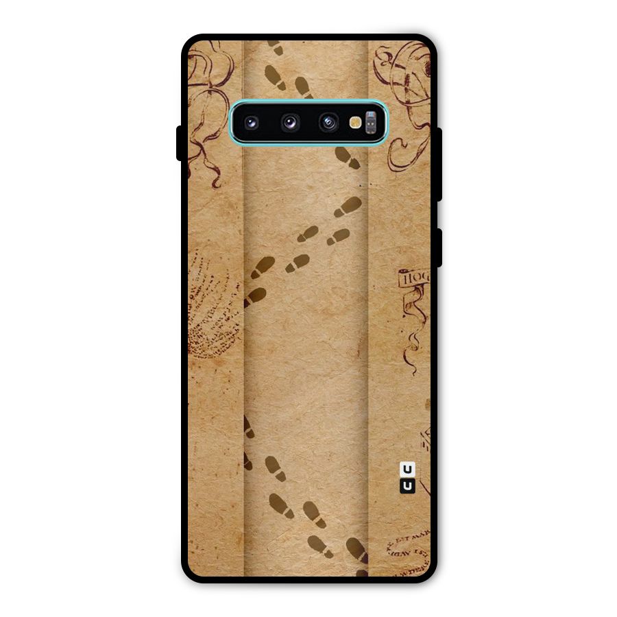 Footsteps Metal Back Case for Galaxy S10 Plus
