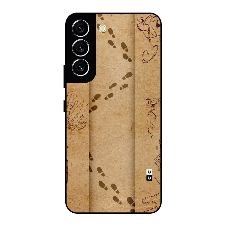 Footsteps Metal Back Case for Galaxy S22 5G