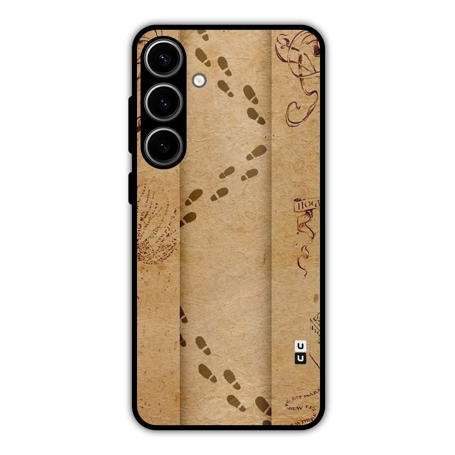 Footsteps Metal Back Case for Galaxy S24 Plus