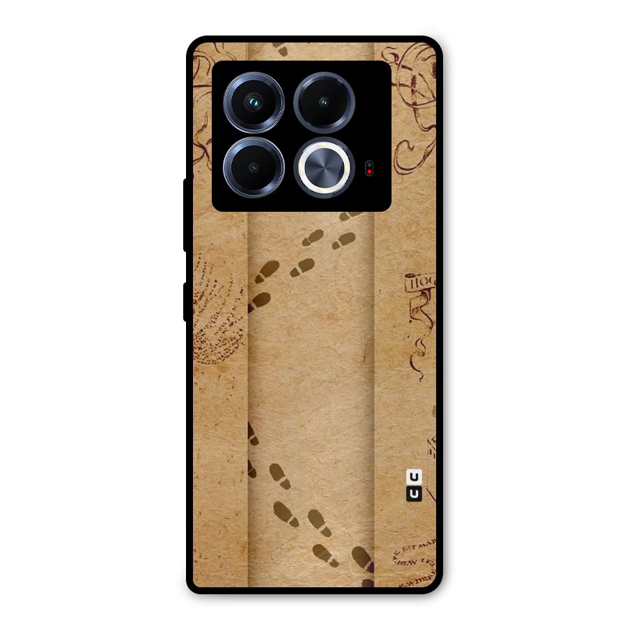 Footsteps Metal Back Case for Infinix Note 40 5G