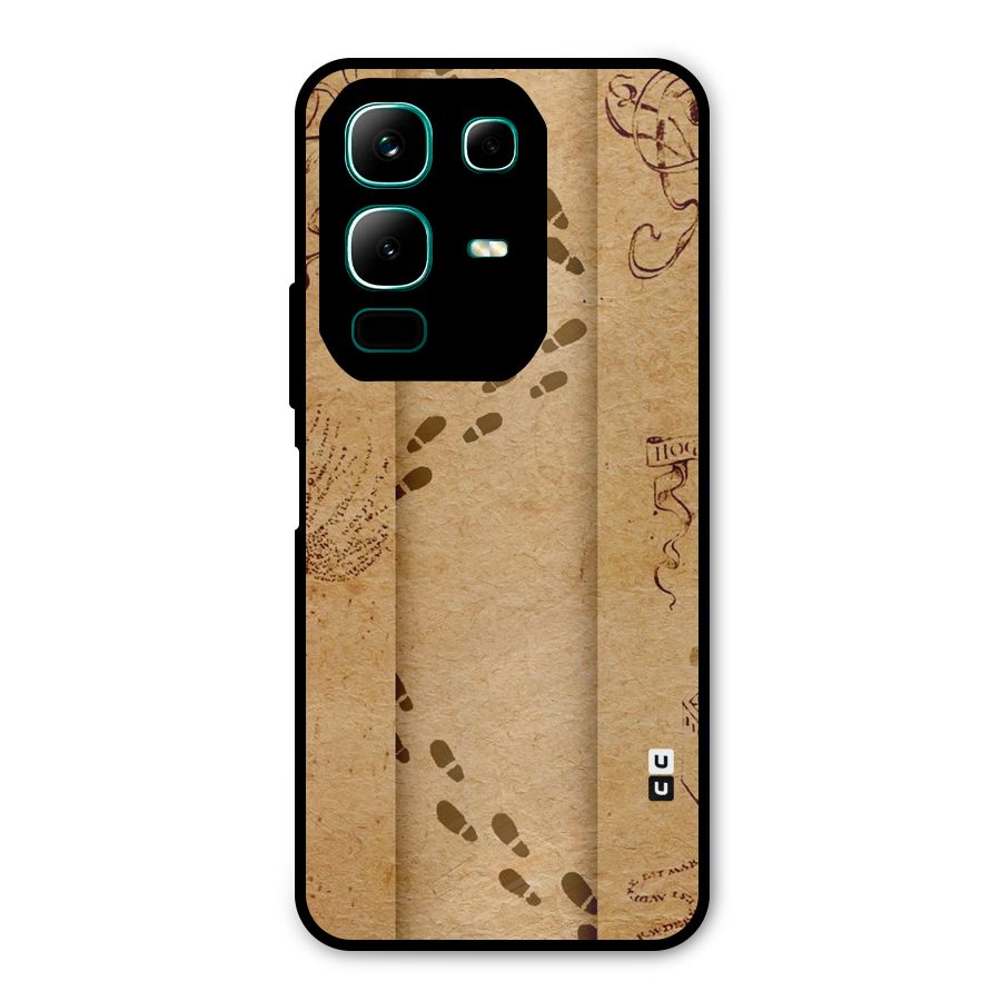Footsteps Metal Back Case for Infinix Note 50x