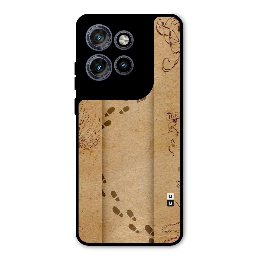 Footsteps Metal Back Case for Motorola Edge 50 Neo