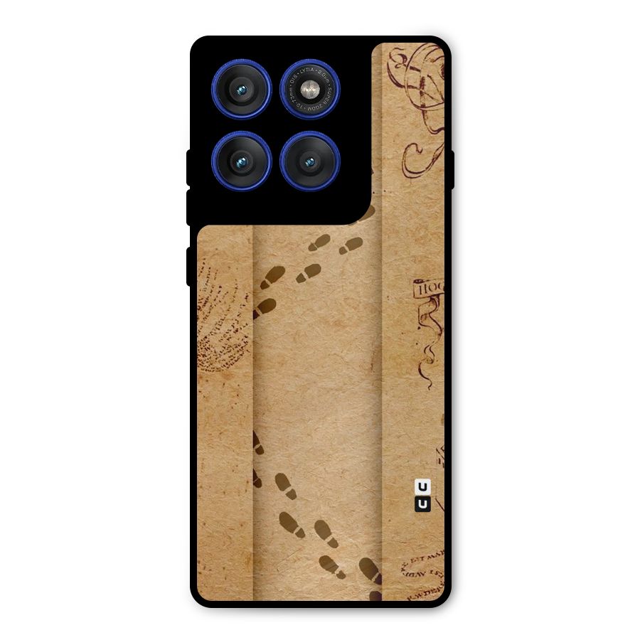 Footsteps Metal Back Case for Motorola Edge 60 Pro