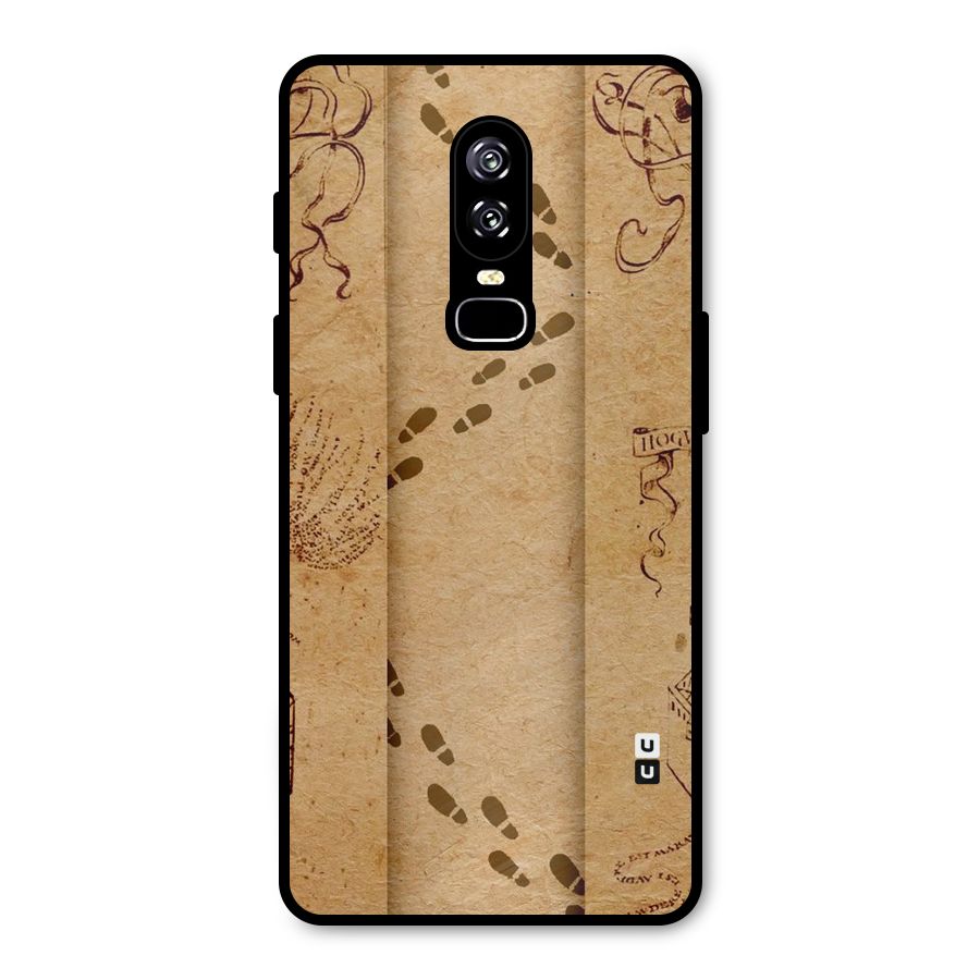 Footsteps Metal Back Case for OnePlus 6