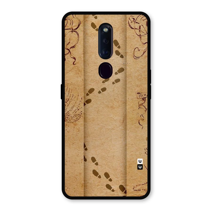 Footsteps Metal Back Case for Oppo F11 Pro