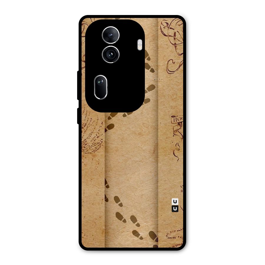 Footsteps Metal Back Case for Oppo Reno11 Pro 5G