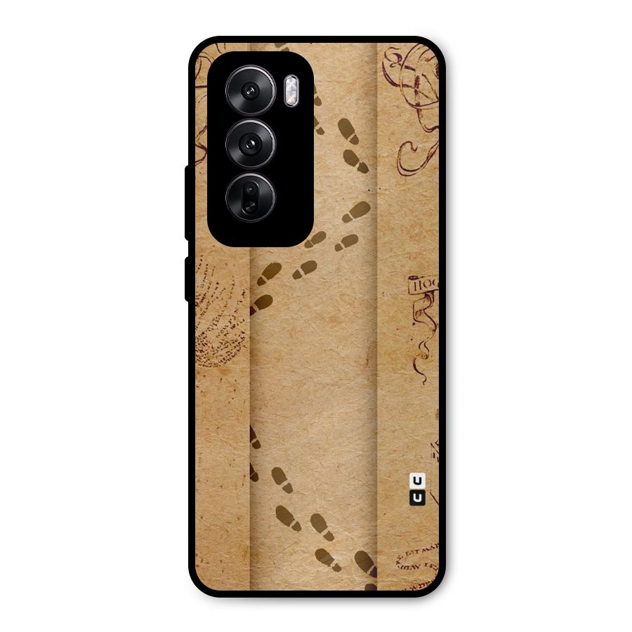 Footsteps Metal Back Case for Oppo Reno12