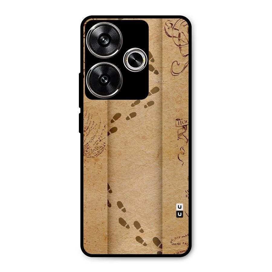 Footsteps Metal Back Case for Poco F6