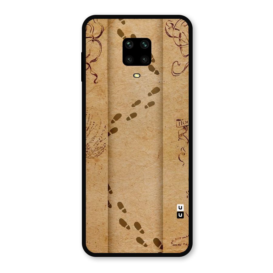 Footsteps Metal Back Case for Poco M2