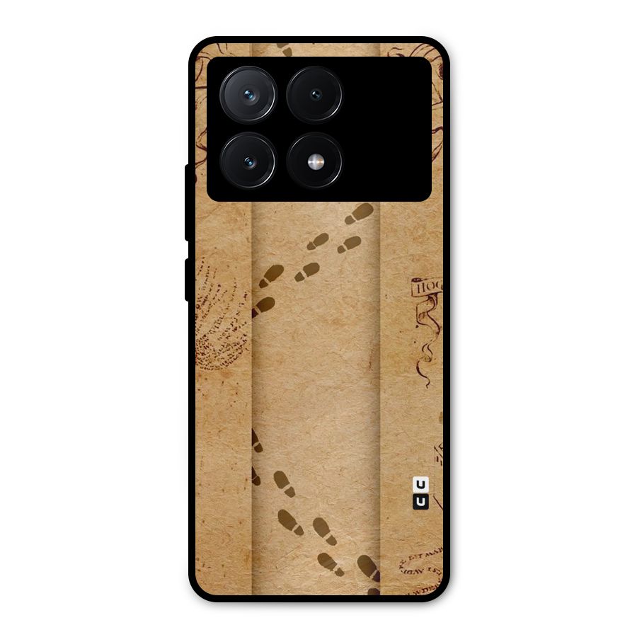 Footsteps Metal Back Case for Poco X6 Pro