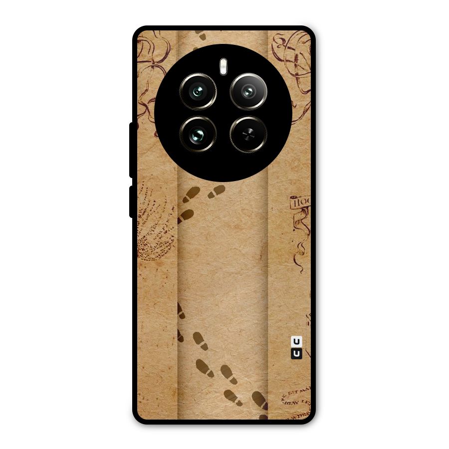 Footsteps Metal Back Case for Realme 12 Pro