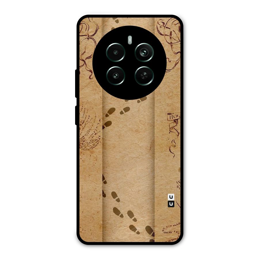 Footsteps Metal Back Case for Realme 12 Pro Plus