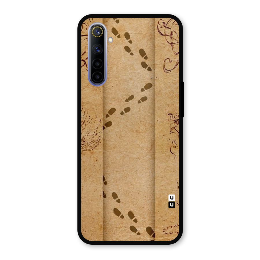 Footsteps Metal Back Case for Realme 6i