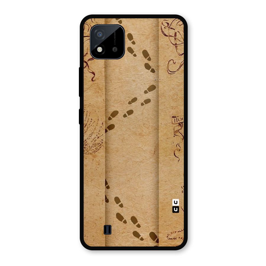 Footsteps Metal Back Case for Realme C11 2021