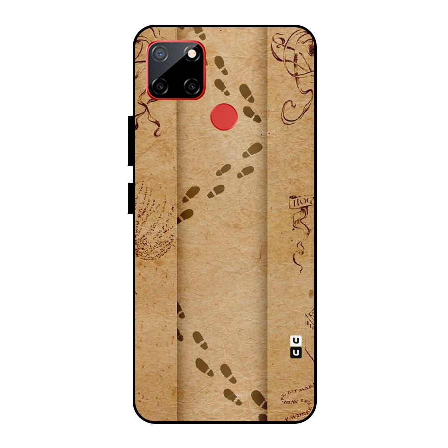 Footsteps Metal Back Case for Realme C12