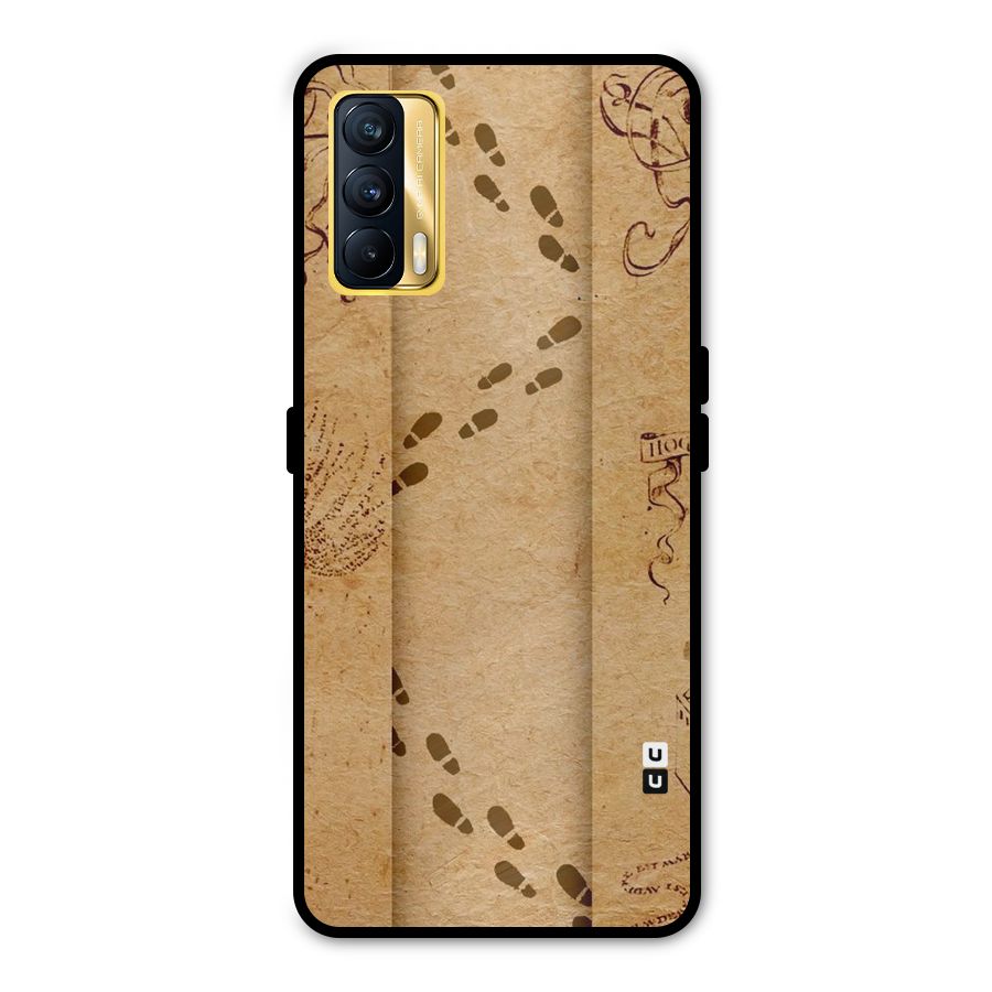 Footsteps Metal Back Case for Realme X7