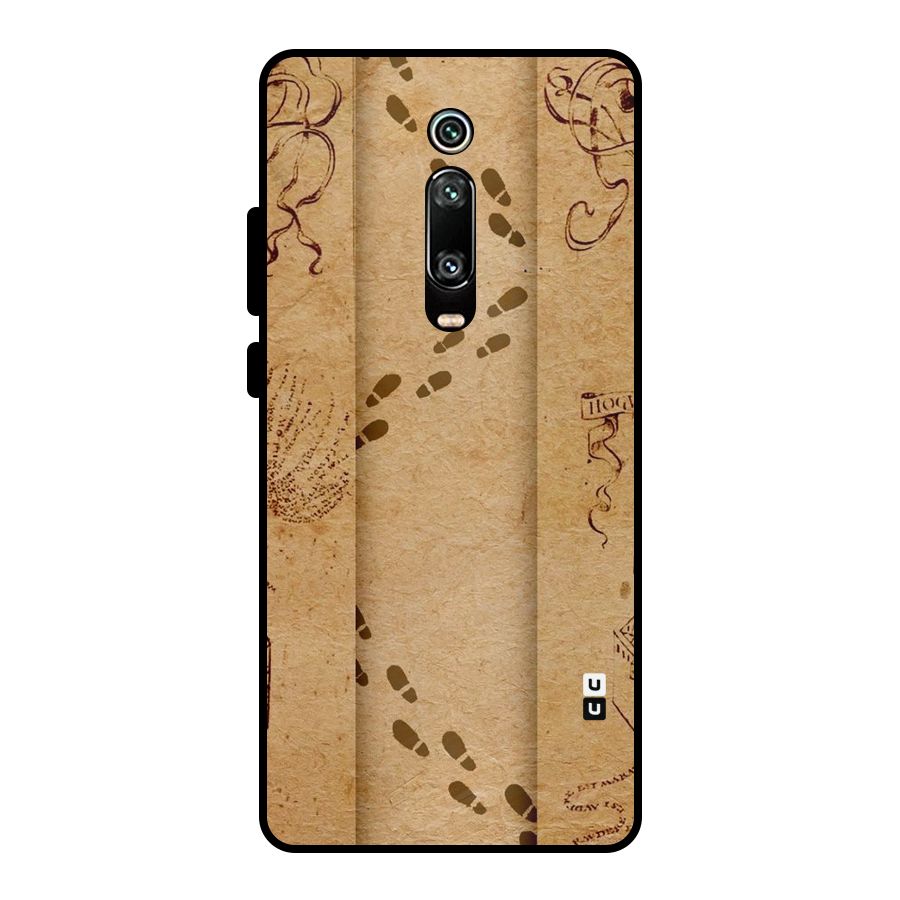 Footsteps Metal Back Case for Redmi K20 Pro