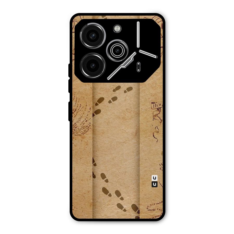 Footsteps Metal Back Case for Tecno Pova 6 Pro