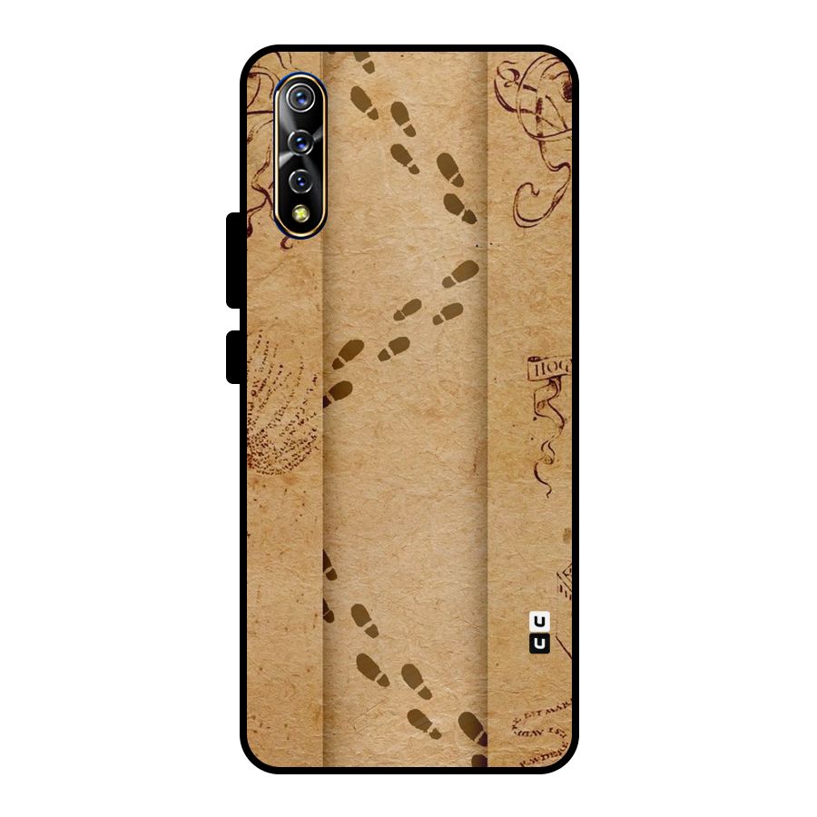 Footsteps Metal Back Case for Vivo S1