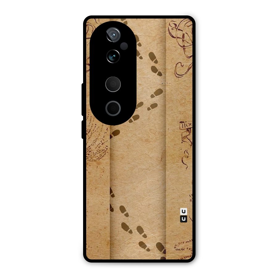 Footsteps Metal Back Case for Vivo T3 Ultra