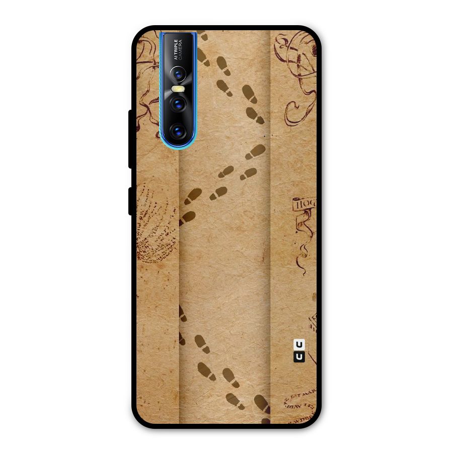Footsteps Metal Back Case for Vivo V15 Pro