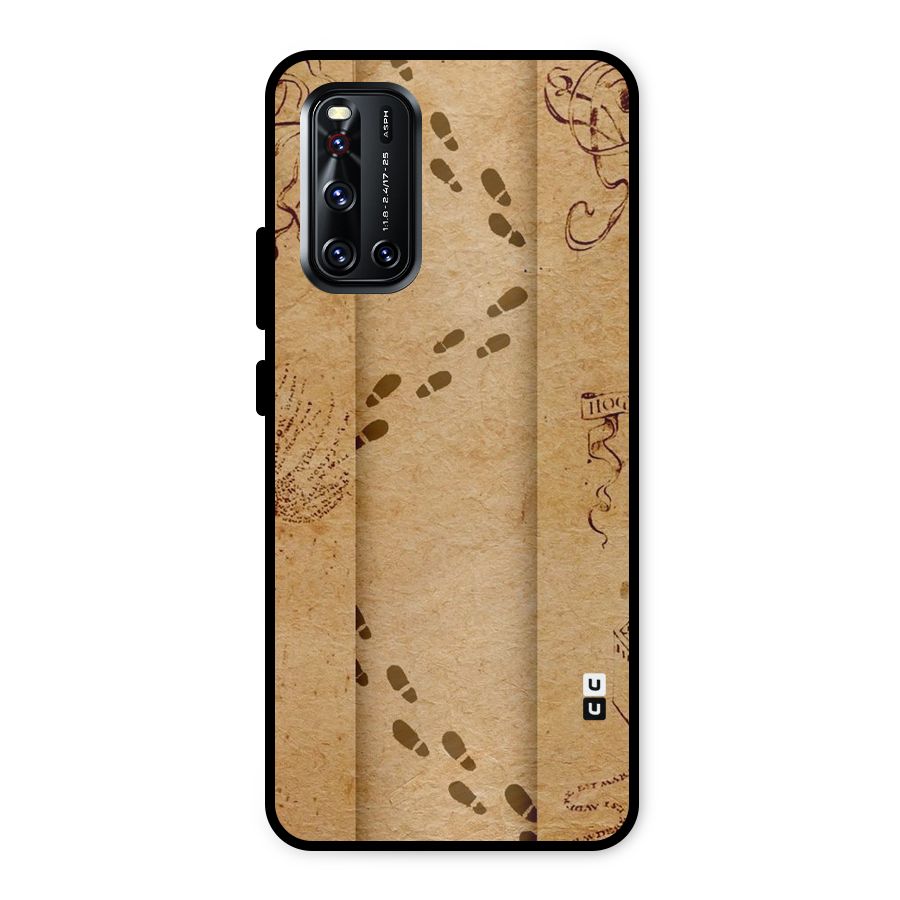 Footsteps Metal Back Case for Vivo V19