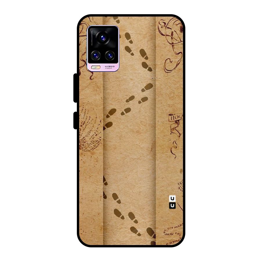 Footsteps Metal Back Case for Vivo V20 Pro
