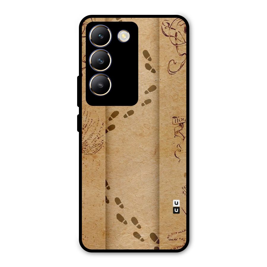 Footsteps Metal Back Case for Vivo Y200e