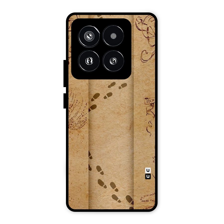 Footsteps Metal Back Case for Xiaomi 14 Pro